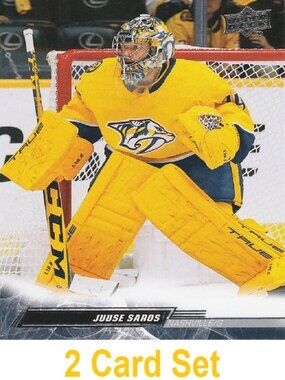 Juuse Saros Hockey Card Collection